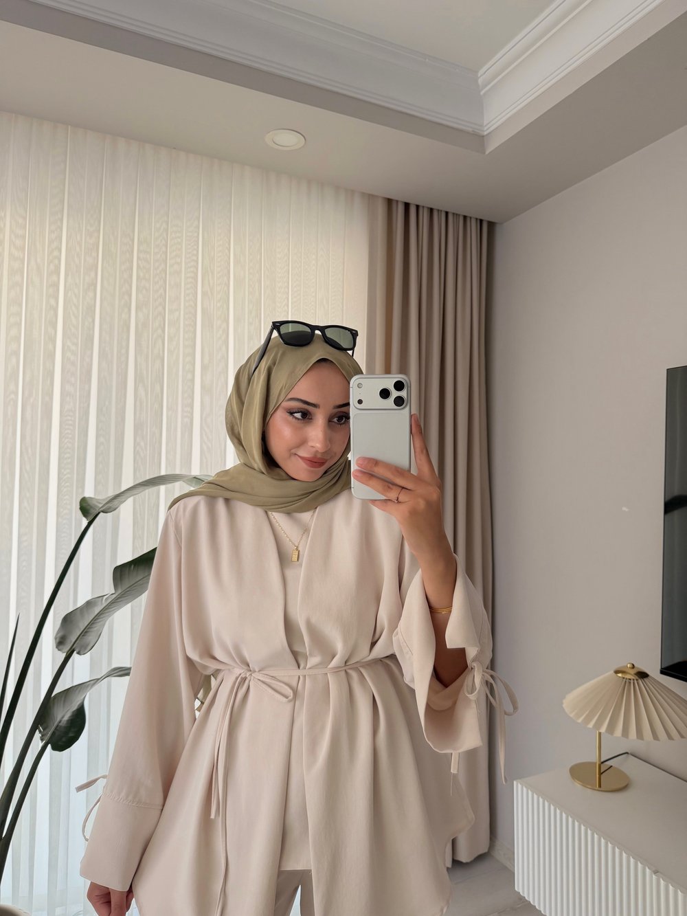 3'Lü Kimono Takım Krem