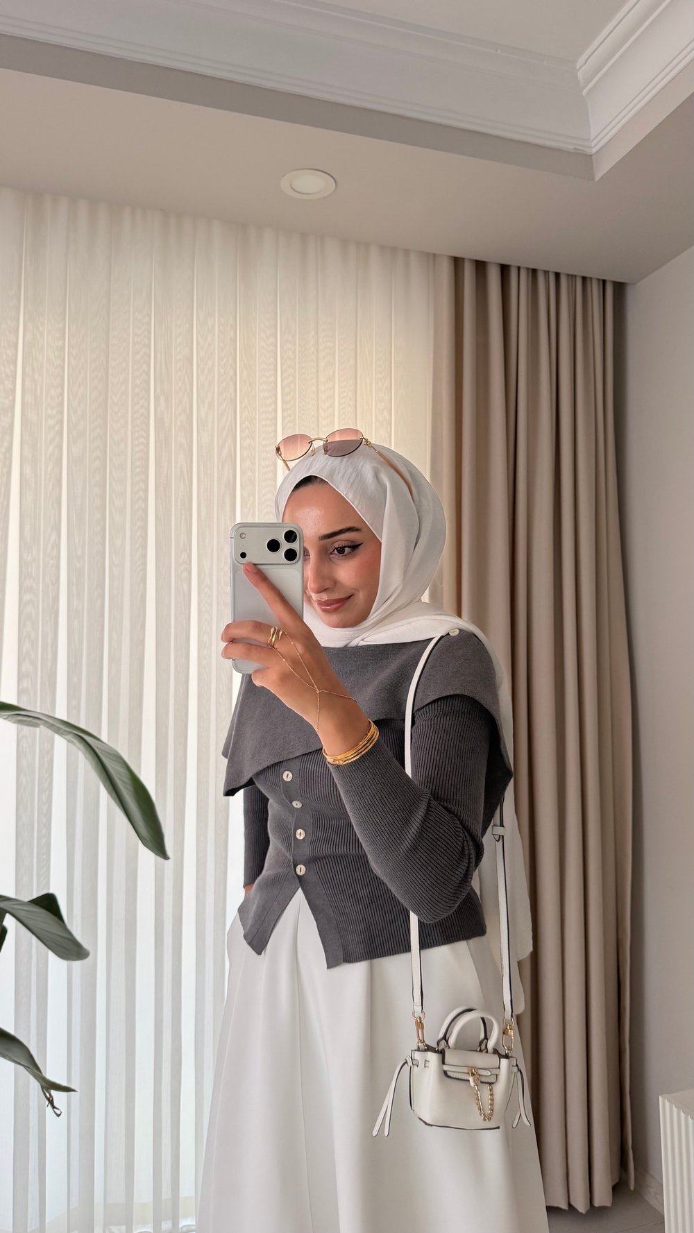 Şal Detaylı Hırka Siyah