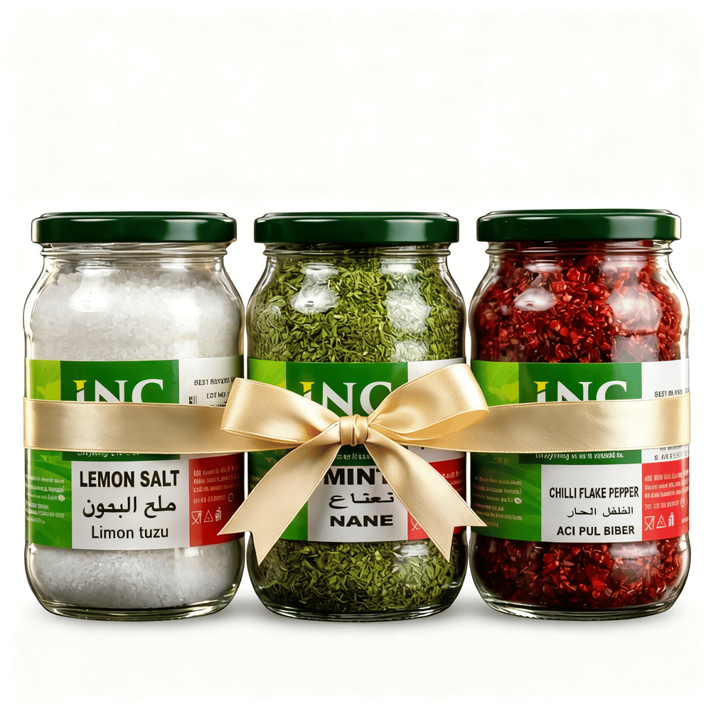 LİMON TUZU  280 g-NANE 50 g-ACI PUL BİBER 150 g