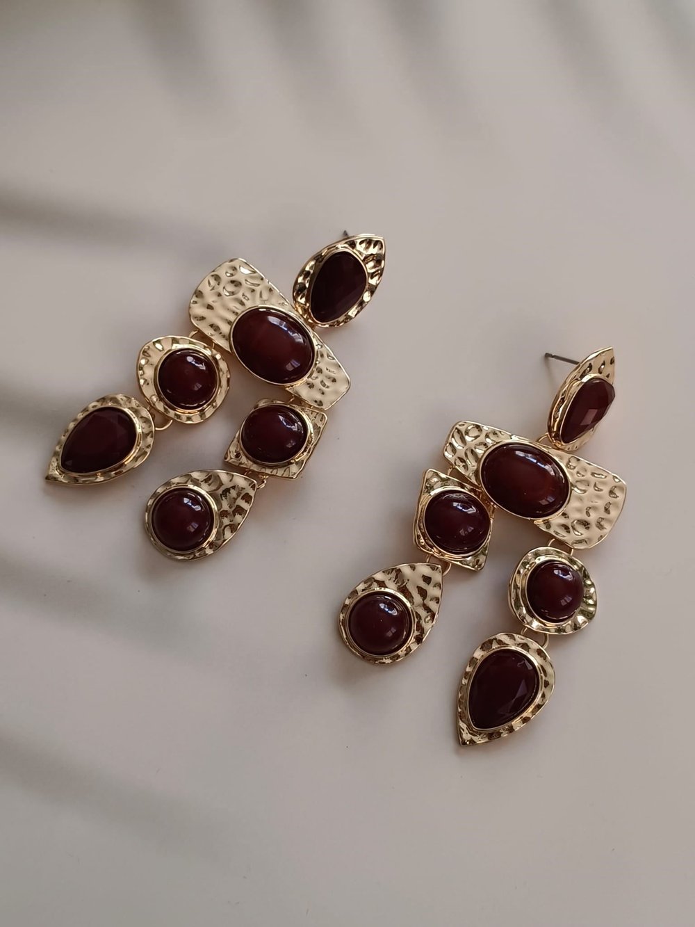 Sallantılı Gold Küpe