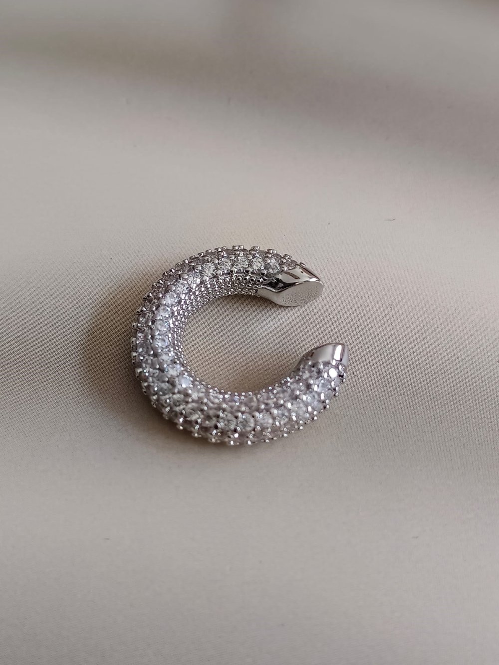 Zirkon Taşlı Silver Earcuff