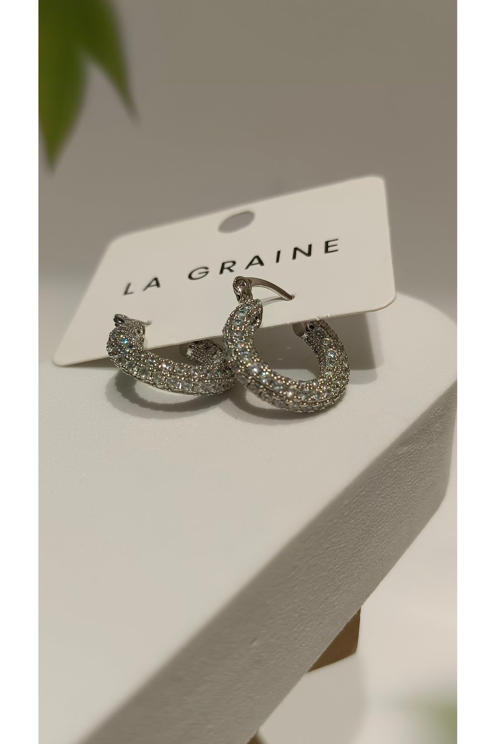 Zirkon Taşlı Silver Küpe