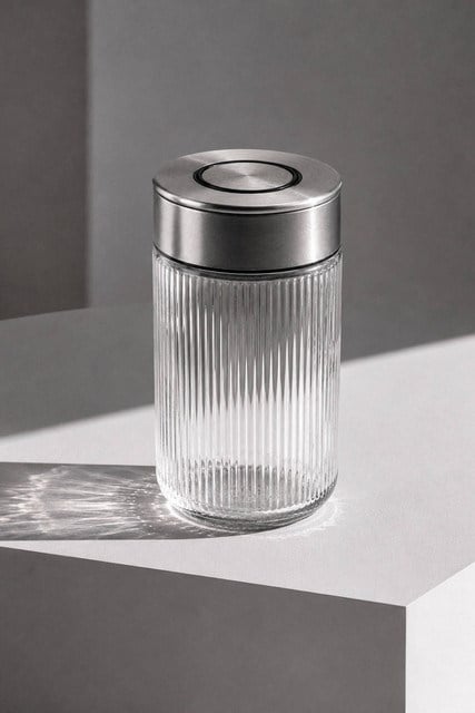 Premium Airtight Diamond Cam Saklama Kavanozu 1000 cc