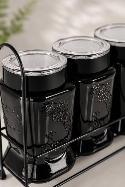 3lü Metal Standlı Çok Amaçlı Mutfak Kavanozu Seti 850 cc