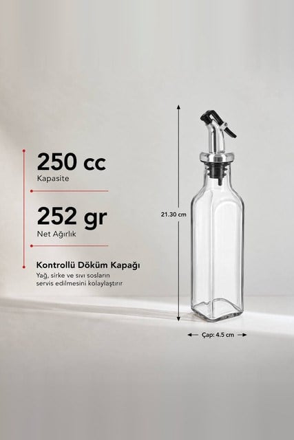 Maraska Dekoratif Cam Yağlık 250 cc