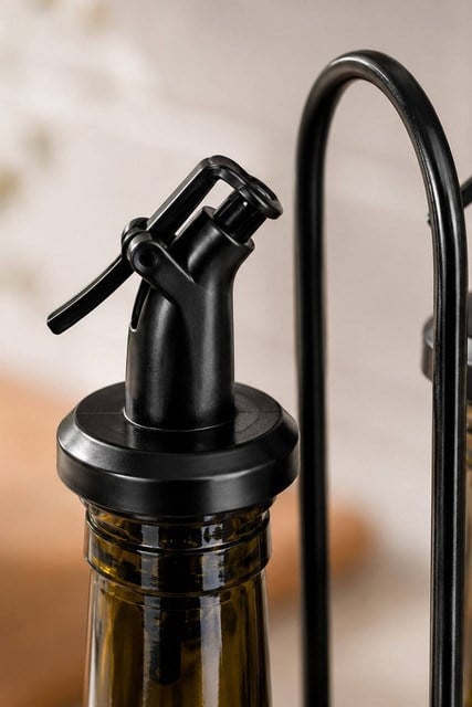 2li Metal Standlı Cam Yağlık Seti 750 cc
