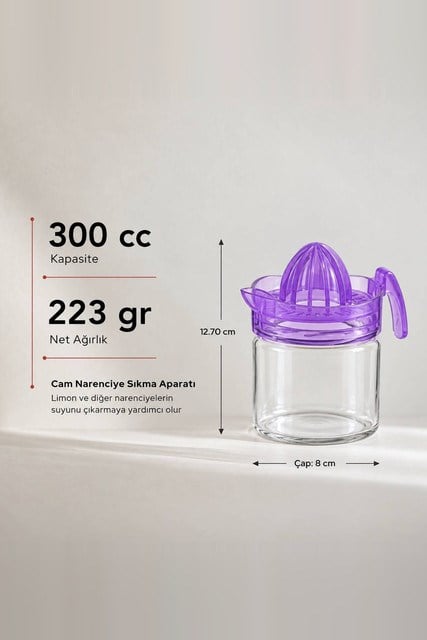 İnci Serisi Cam Limon Sıkacağı 300 cc