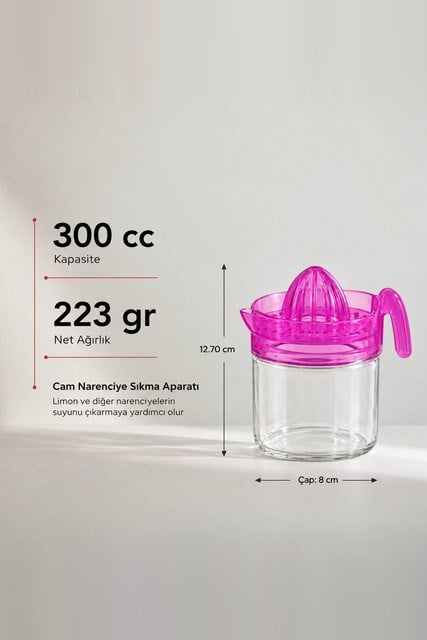 İnci Serisi Cam Limon Sıkacağı 300 cc