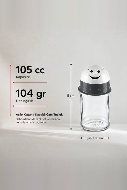 Figürlü Cam Tuzluk 105 cc