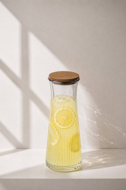 Bambu Vakum Kapaklı Cam Karaf 1100 cc
