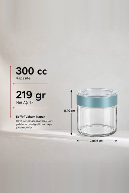 Vakum Kapaklı Kavanoz 330 cc