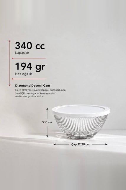 Diamond Cam Saklama Kabı 415 cc
