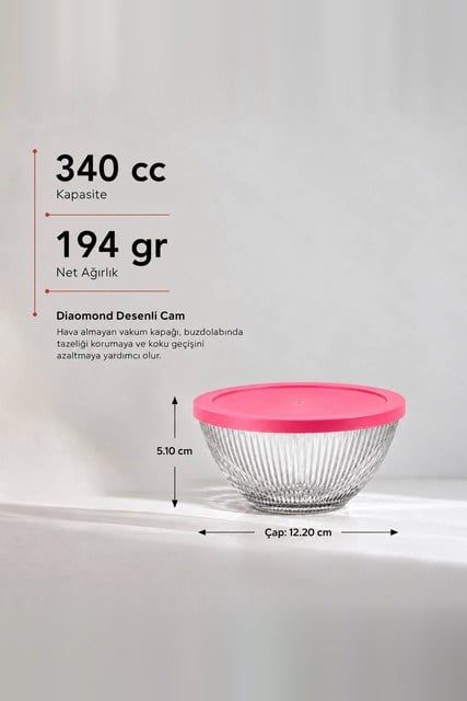 Diamond Cam Saklama Kabı 415 cc