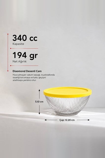 Diamond Cam Saklama Kabı 415 cc