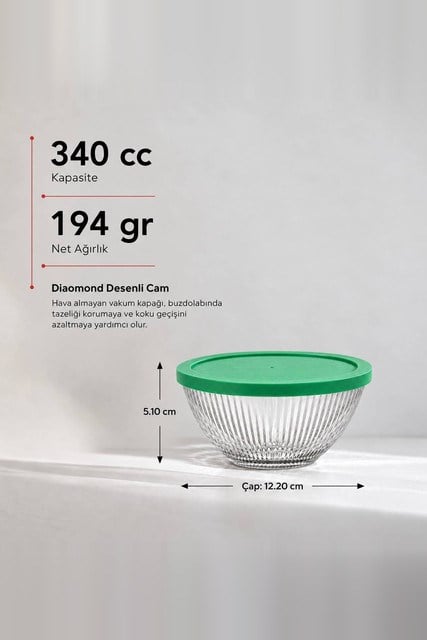 Diamond Cam Saklama Kabı 415 cc