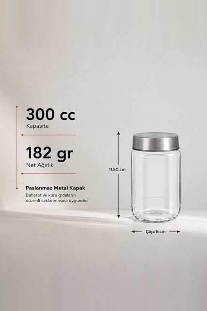 Metal Kapaklı Baharatlık 380 cc