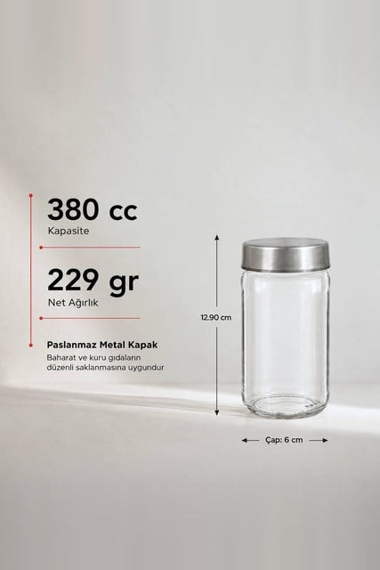Metal Kapaklı Baharatlık 660 cc