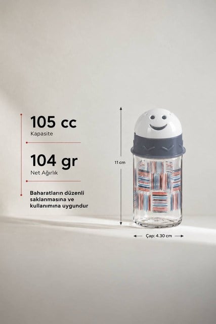 Karakter Tasarımlı Cam Tuzluk 105 cc