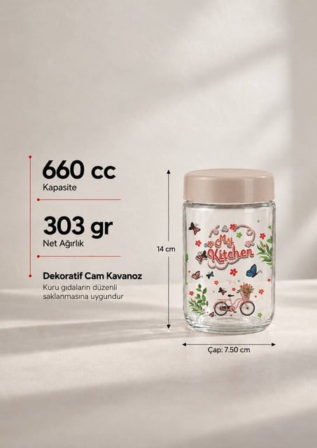Cam Saklama Kavanozu 660 cc