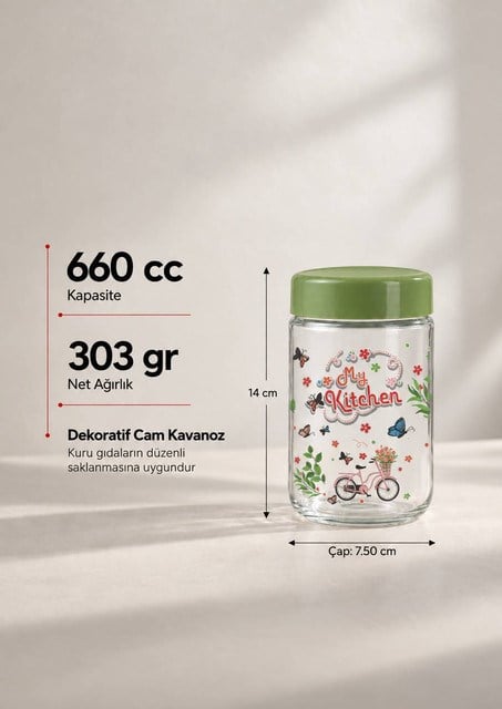 Cam Saklama Kavanozu 660 cc