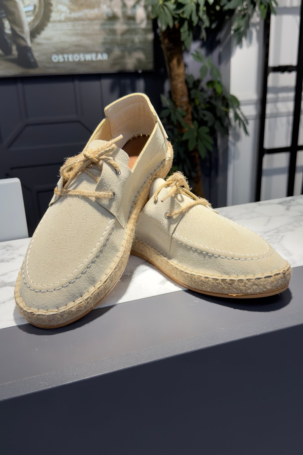 Bağcıklı Espadril Ayakkabı Bej