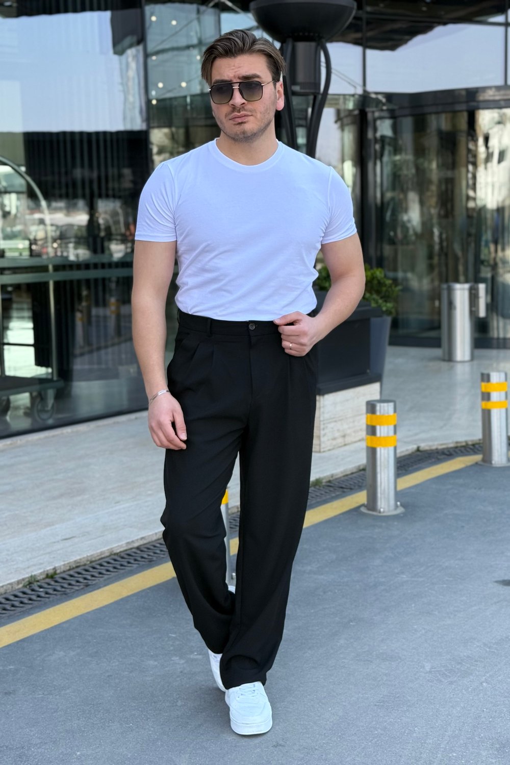 Basic Slimfit Tshirt Beyaz