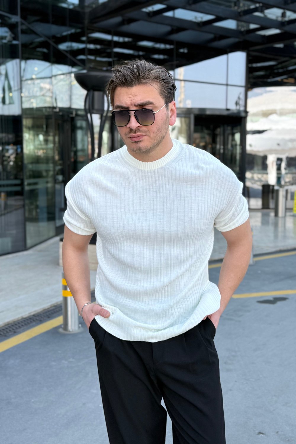 Loose Fit Tshirt Beyaz