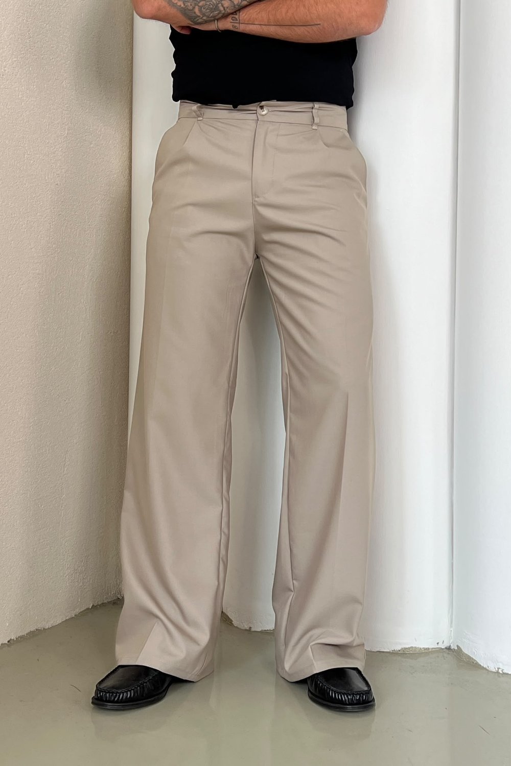 Loosefit Baggy Pantolon Taş