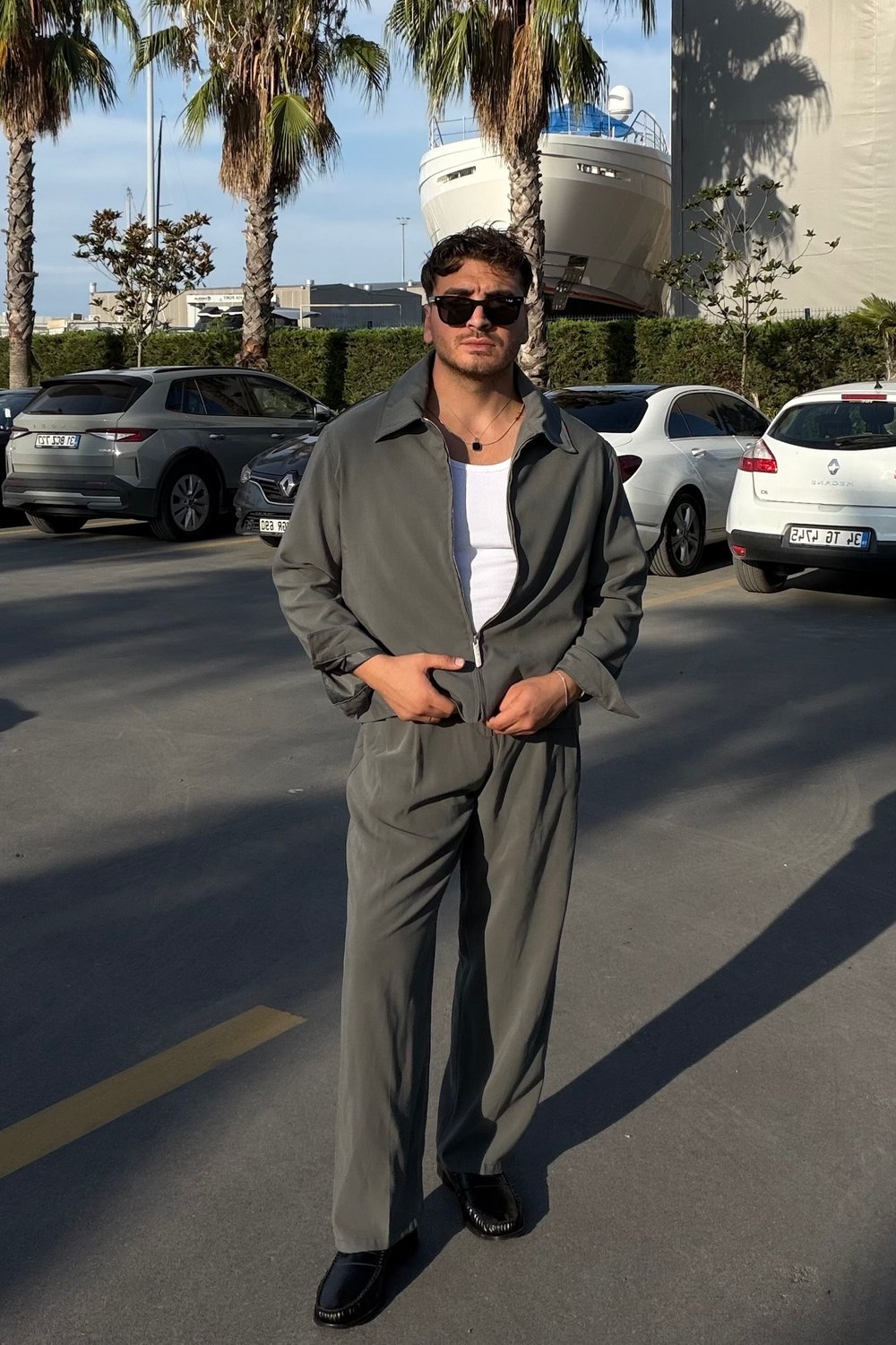 Modal Oversize Ceket Yeşil