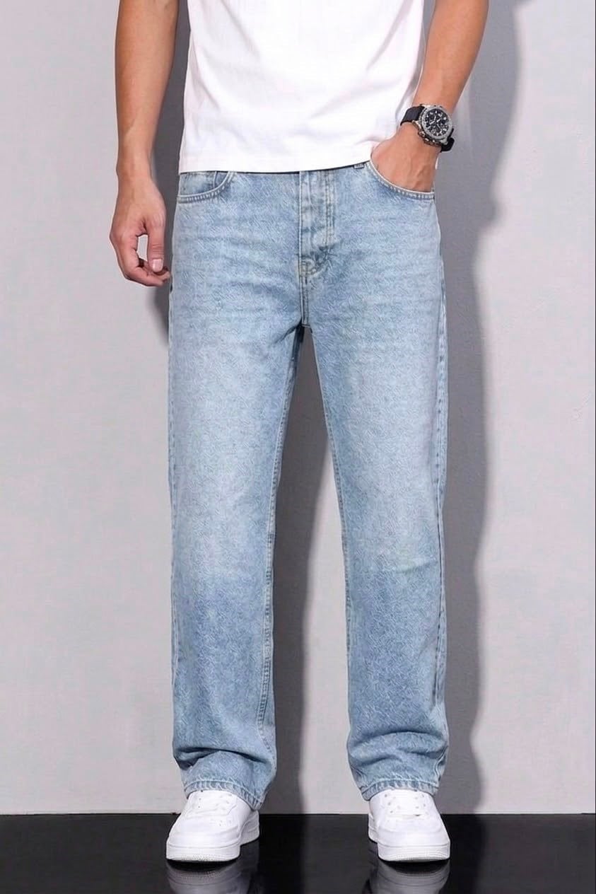 Regular Kesim Baggy Jean Açık Mavi
