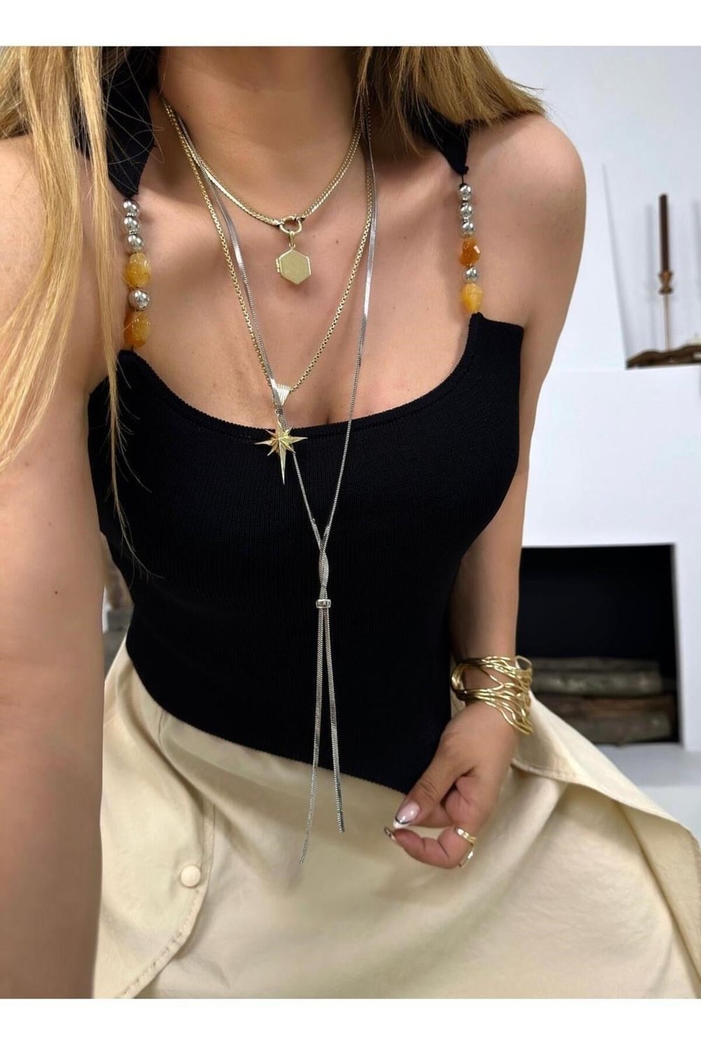 TRİKO TAŞLI CROP