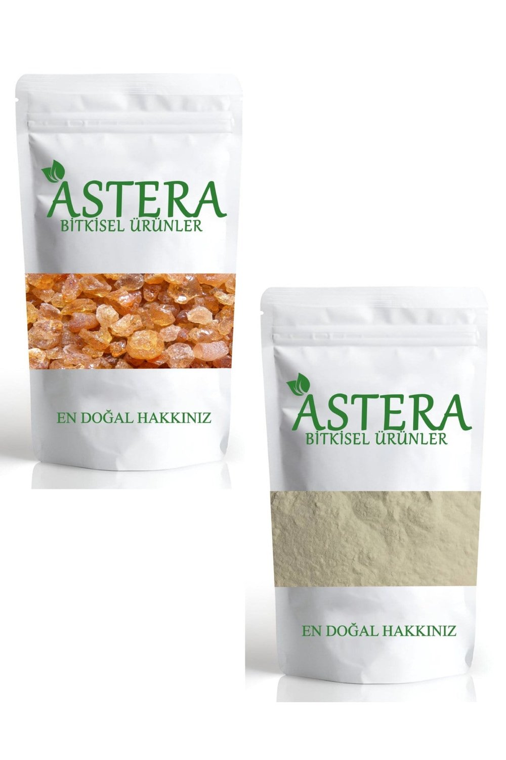 500 Gr Tane Arap Zamkı + 500 Gr Toz Arap Zamkı ( Zamkı Arabi - Akasya Gamı )
