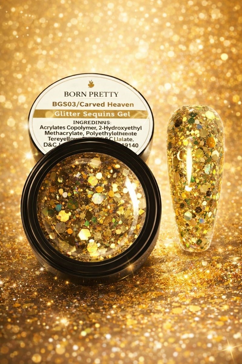 Born Pretty Glitter Sequins Gel Carved Beams 5 ml BP-BG503
