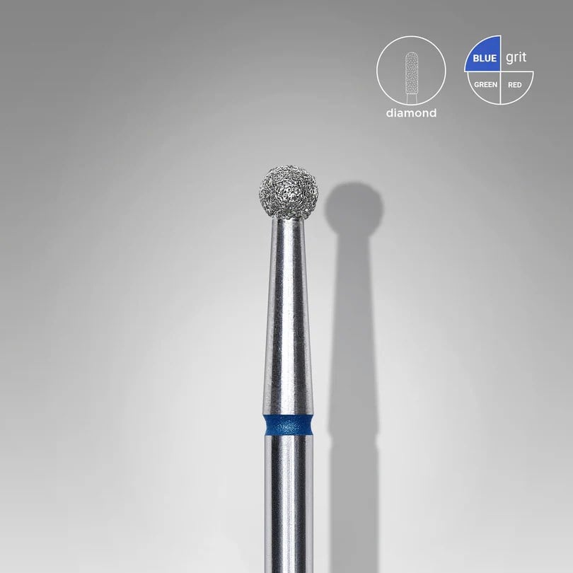 Elmas Küre Freze, Mavi, Çap 2,7 mm
