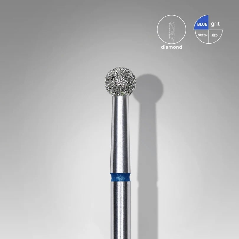 Elmas Küre Freze, Mavi, Çap 3,5 mm