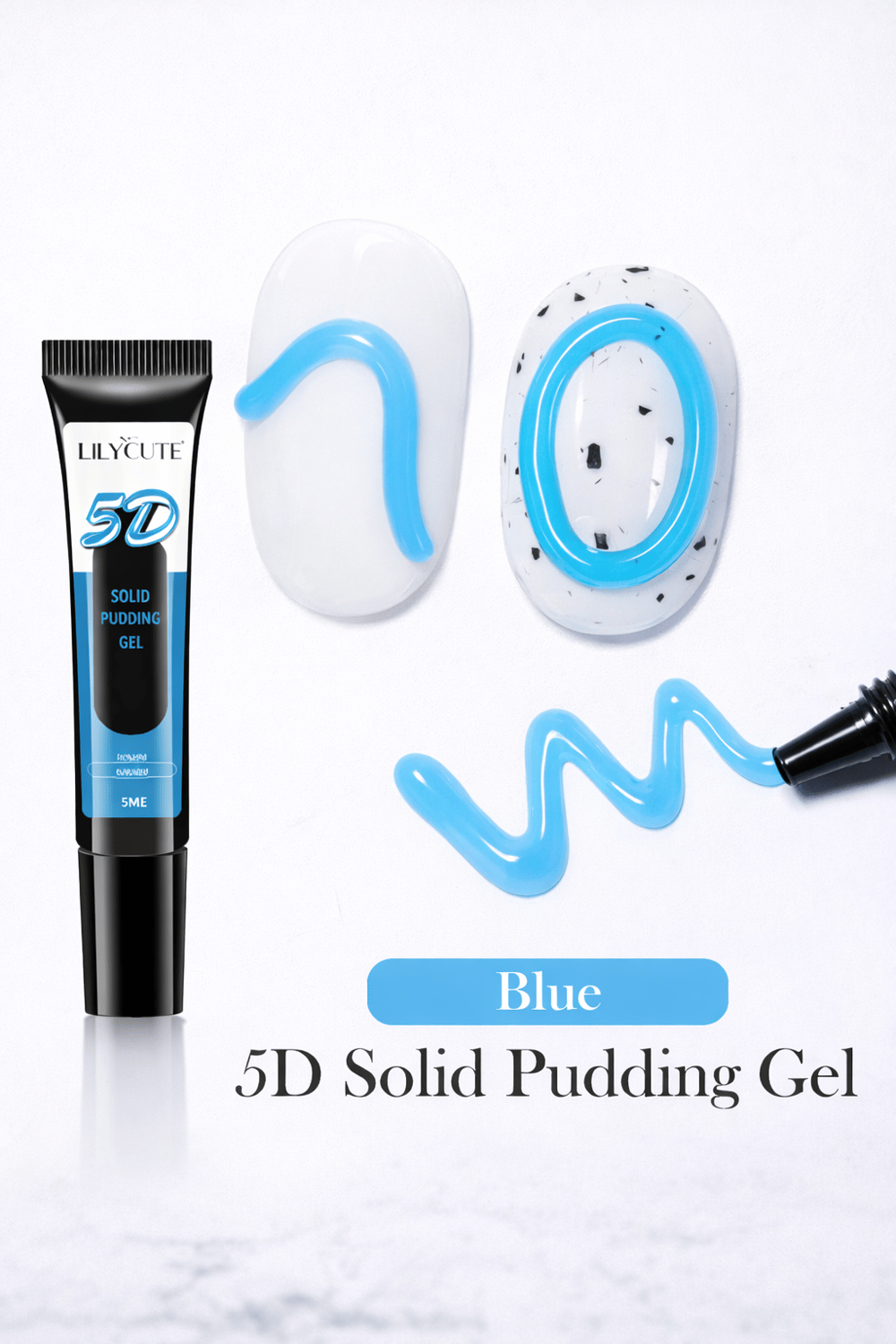 Lilycute Solid Pudding Gel 5 D 10 ml Blue