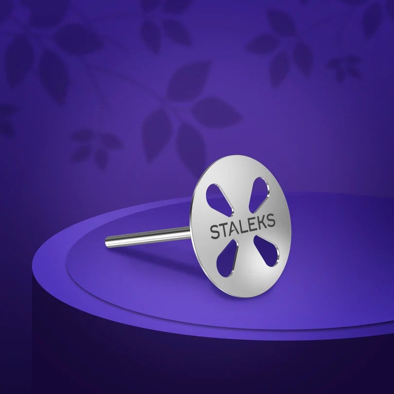 PODODISC STALEKS PRO L Uzatılmış Pedikür Disk (25 mm), 180 Grit Törpüler Set İle (5 Adet)