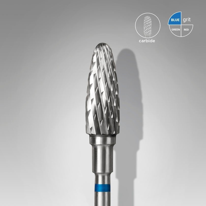 Sert Alaşım Mısır Freze, Mavi, Çap 5 mm / Çalışma Kısmı 13 mm