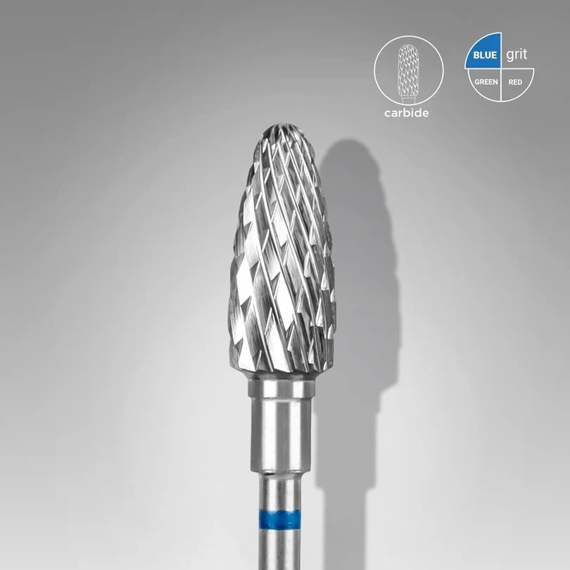 Sert Alaşım Mısır Freze, Mavi, Çap 6 mm / Çalışma Kısmı 14 mm