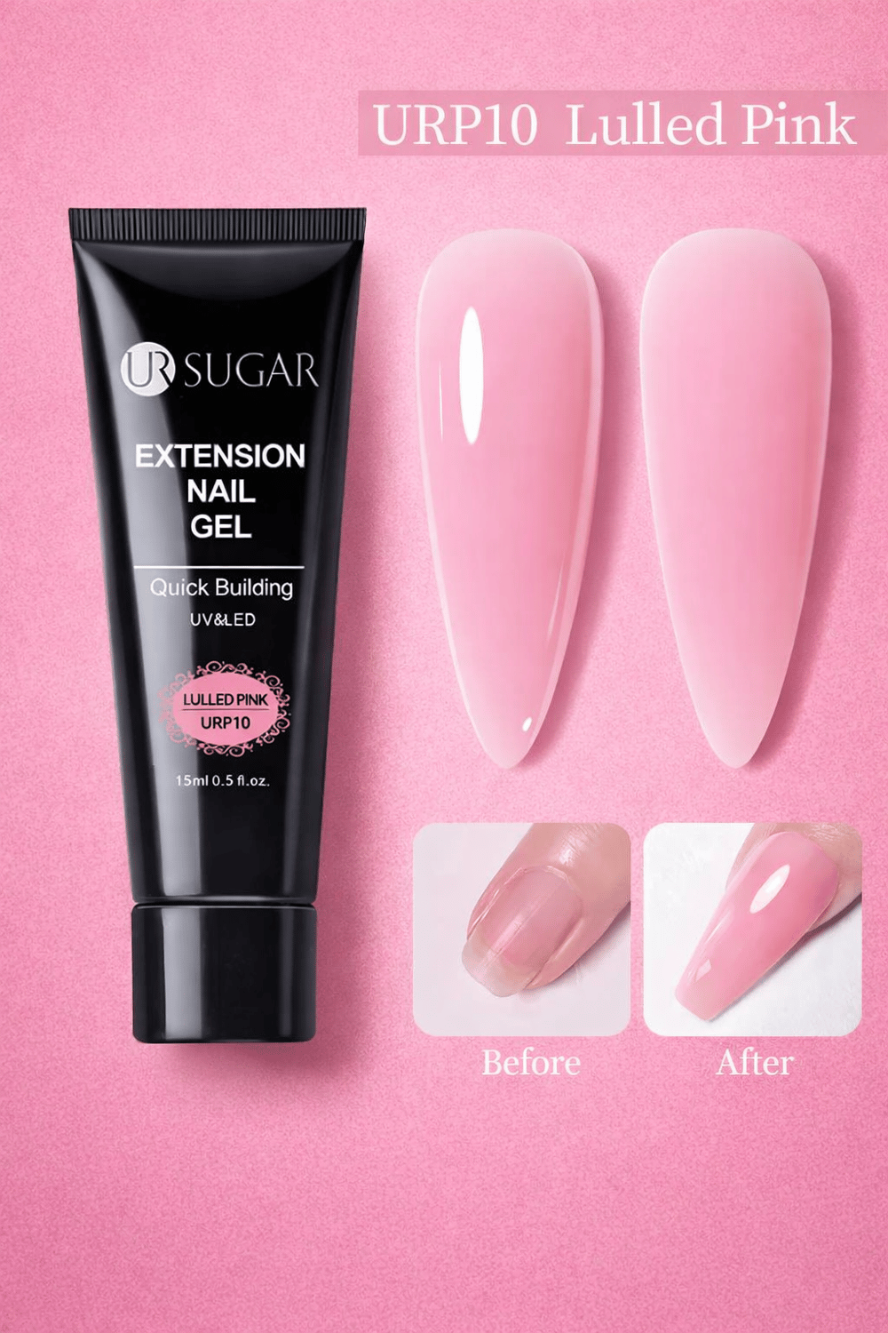 Ursugar Extension Nail Gel 15 ml Lulled Pink URP10