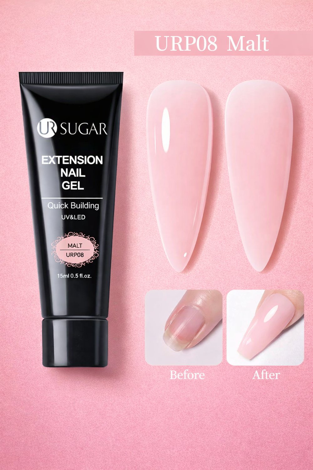 Ursugar Extension Nail Gel 15 ml Malt URP08