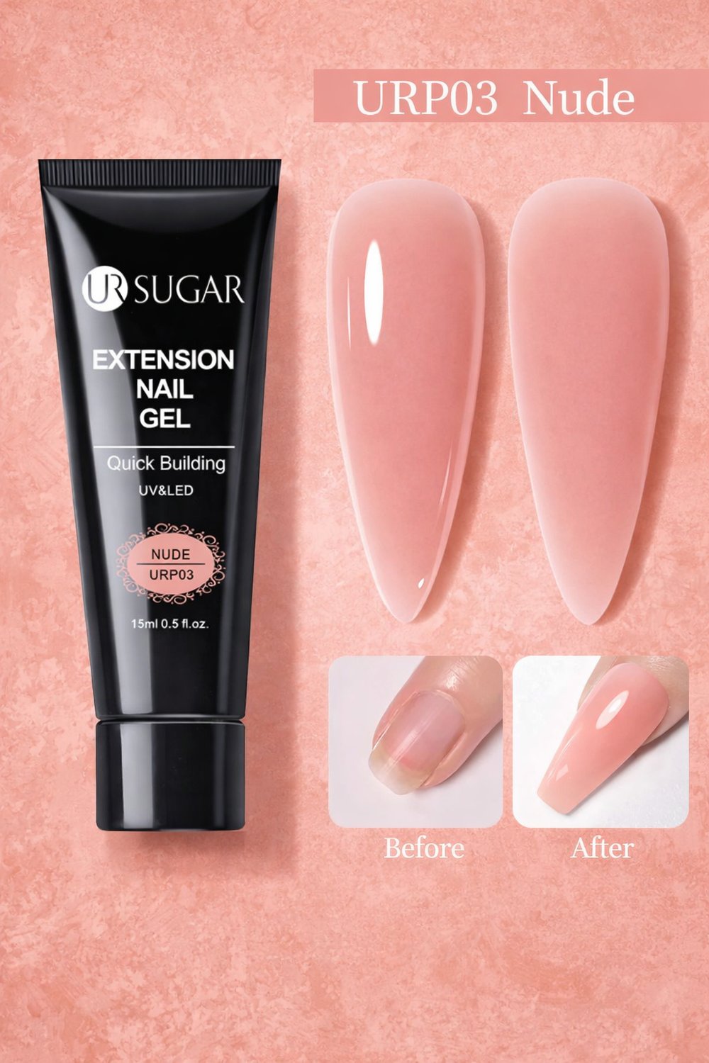 Ursugar Extension Nail Gel 15 ml Nude URP03