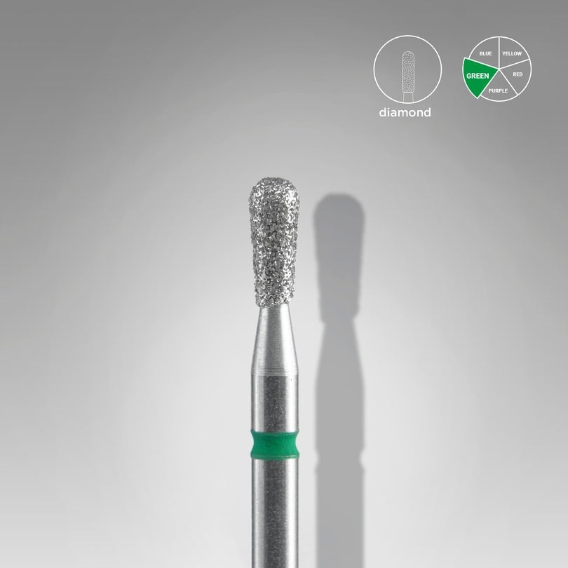 Yeşil kibrit elmas freze EXPERT çap 2,3 mm / çalışma kısmı 5 mm