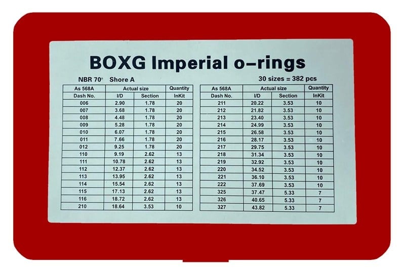 BOX-G ORİNG SETİ ( KIRMIZI ) 