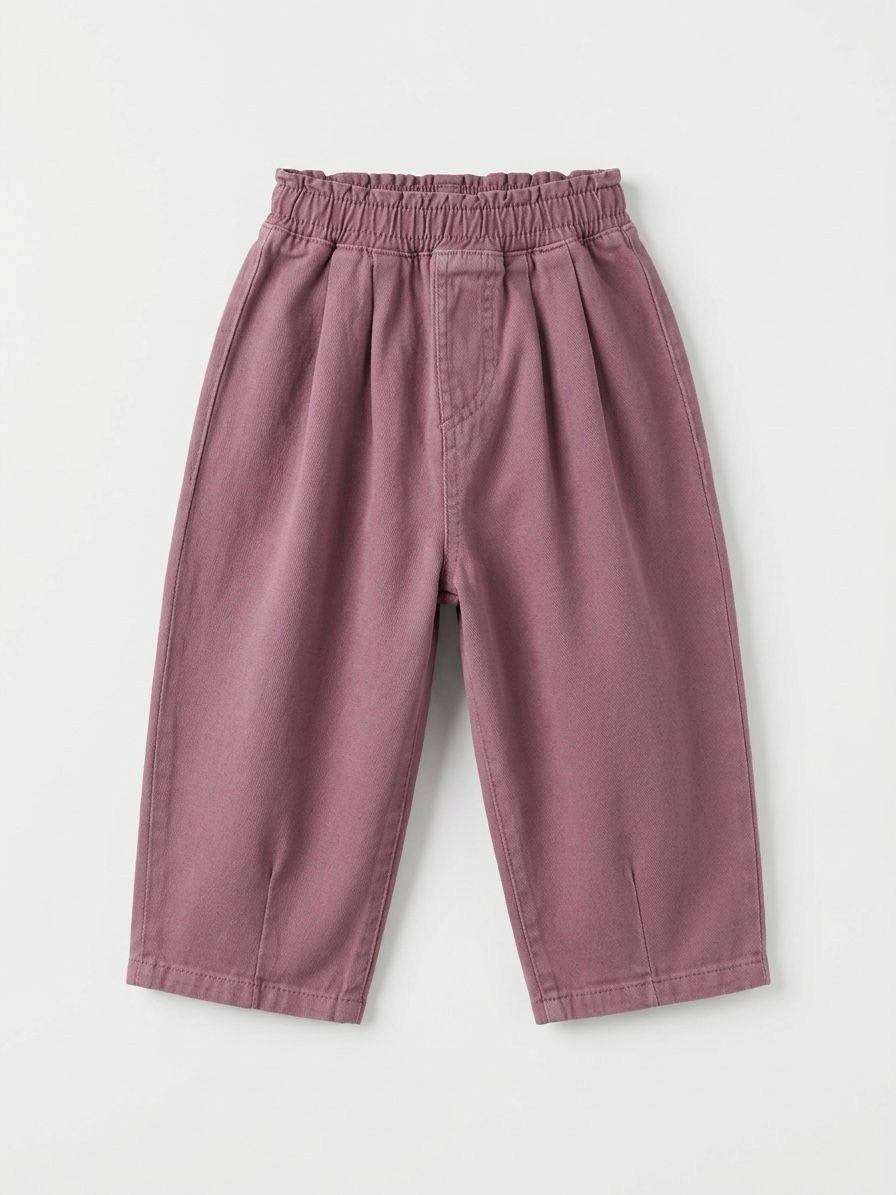Unisex Kiremit Renk Balon Jean Pantolon