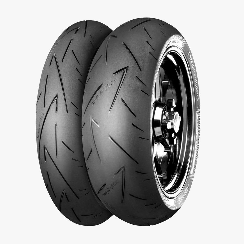 Continental Set 120/70ZR17 ve 180/55ZR17 ContiSportAttack 2 Ön Arka Takım
