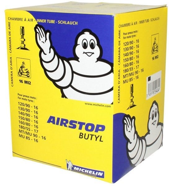 Michelin Airstop 16 MI2 140/90-16 Düz Yandan Supaplı İç Lastik