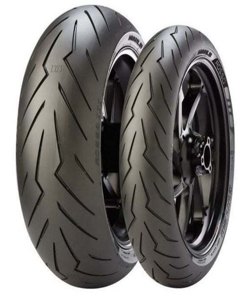 Pirelli Takım Aprilia Shiver 750 120/70ZR17 ve 180/55ZR17 Diablo Rosso III Ön Arka Set