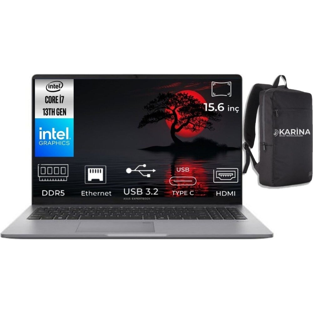 Asus Expertbook P1 I7-13700H P1503CVA-I716512S2D-K28 24GB 512GB UHD Graphics W11PRO 15.6