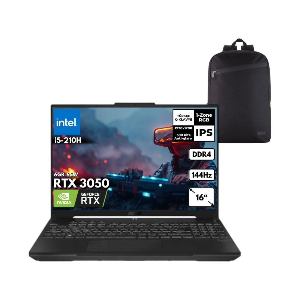 Asus Tuf Gaming F16 I5-210H 16GB 1 Tbssd RTX3050 (6GB-65W) 16